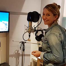 Voice-over recording in the Mannheim recording studio